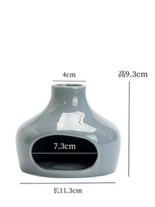 Brûleur d'encens en céramique à grande bouche blanc et noir, support pour <span class=keywords><strong>sauge</strong></span> et Palo Santo - Product Image 6