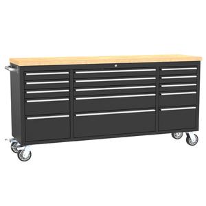 Metal Tool Cabinet Metal Work Bench Steel Rolling Toolbox Tool Cabinet With Duty Load Drawers