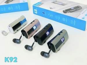 <span class=keywords><strong>K92</strong></span> Band Clip Écouteurs de sport à oreille unique Réduction du bruit Son binaural HD Affichage numérique Écouteurs mains libres sans fil étanches - Product Image 2