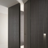 Portes en aluminium-bois respectueuses de l'environnement personnalisées avec réduction du bruit fini par les fabricants d'origine
