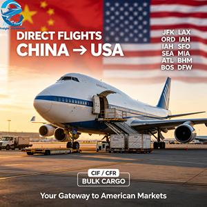 Transport aérien CIF, expédition internationale de marchandises en vrac de Chine vers les aéroports de LAX, ORD, JFK, DFW, ANC, IAH, ATL, SFO, <span class=keywords><strong>CVG</strong></span>, MIA aux États-Unis - Product Image 1