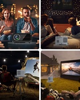 Nouveau projecteur vidéo LCD 4K UST micro portable 2026 Innovation avec mise au point automatique, Android OS et son HIFI - 1080P HD