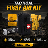 Trousse de premiers secours tactique miniature IFAK, sac de survie d'urgence pour le contrôle des saignements graves, camping, randonnée, chasse, extérieur, voiture