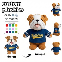 Fabricant de jouets en peluche personnalisés à faible MOQ, jouets en peluche animaux en peluche, peluche Corgi tranche de pizza personnalisée, tissu en coton doux, coton PP personnalisé