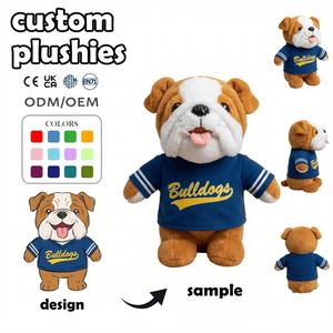 Fabricant de jouets en peluche personnalisés à faible MOQ, jouets en peluche animaux en peluche, peluche Corgi tranche de <span class=keywords><strong>pizza</strong></span> personnalisée, tissu en coton doux, coton PP personnalisé - Product Image 2