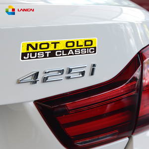 No viejo clásico coche interesante de la etiqueta engomada del pvc personaje coche decoración del cuerpo etiqueta - Product Image 4