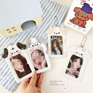 Porte-clés <span class=keywords><strong>photo</strong></span> <span class=keywords><strong>en</strong></span> acrylique de 3 pouces avec animaux de dessin animé mignons, porte-cartes <span class=keywords><strong>photo</strong></span> pour album Kpop, porte-cartes <span class=keywords><strong>d</strong></span>'affichage, porte-clés <span class=keywords><strong>photo</strong></span> - Product Image 4