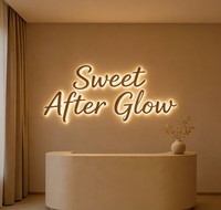 Panneau d'entreprise personnalisé, panneau rétroéclairé par LED, panneau personnalisé pour l'extérieur et l'intérieur, panneau de logo personnalisé pour la réception d'entreprise
