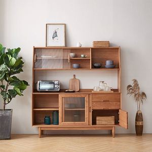 IMK armadio portaoggetti in legno mensola espositore per sala da pranzo <span class=keywords><strong>credenze</strong></span> - Product Image 5
