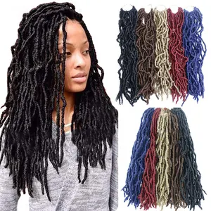 Waveg परमाणु अशुद्ध Locs Crochet बाल Braids बाल 18 36 इंच सिंथेटिक बाल अशुद्ध locs नरम Dreads देवी Locs