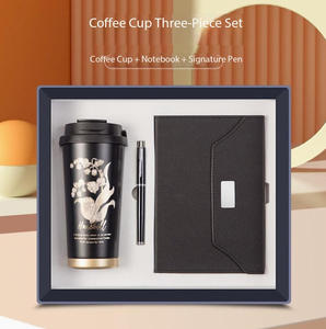 Coffret Cadeau de Luxe IStapromo : Carnet A5 en Cuir PU Personnalisable avec Stylo Métallique et Bouteille d'Eau de 500 ml - Product Image 1