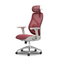 Chaise de bureau exécutive ergonomique moderne en maille avec siège rembourré, accoudoirs réglables et base pivotante - Idéale pour le bureau à domicile et l'hôtellerie