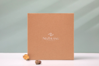 Emballage en carton écologique pour colis postaux, impression personnalisée du logo, boîte à courrier en kraft rose pour l'expédition et l'emballage