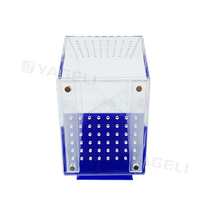 Yageli Chine usine Offre Spéciale personnalisé clair en forme d'hexagone acrylique Reptile Tarentule Juping Araignée boîtier avec couvercle magnétique - Product Image 2