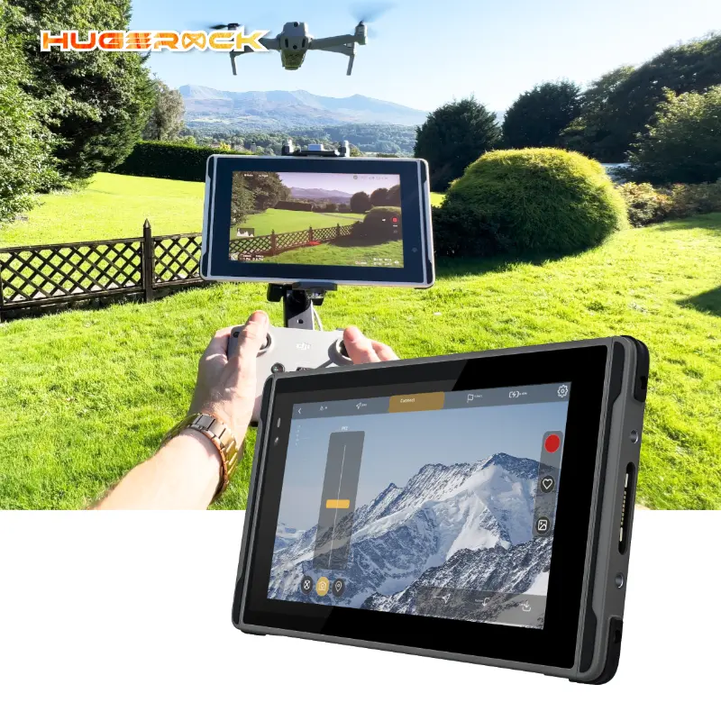 Rugged Tablet Pc for Drone Industrial Touchscreen Panel Pc Outdoor X7 7 Inch 2600 Nit Sunlight Readable Display Bt 5.0 Android