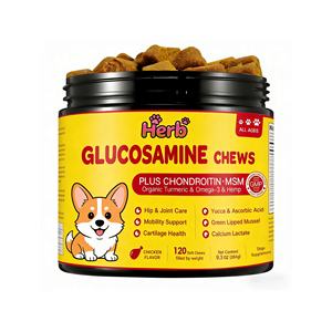 Suplemento de Glucosamina y Condroitina para Perros - Masticables Blandos Sin Granos de Rápida Absorción para Aliviar el Dolor de Cadera y Articulaciones - Product Image 1