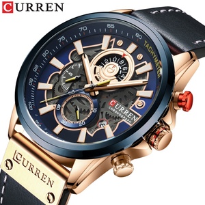CURREN 8380 Chronograph Watch Big Dial Quartz Men Watches Casual <b>Clock</b> Made in China - Product Image 2