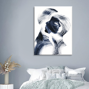 Hug People Painting Love Art Pintura al óleo hecha a mano para decoración del hogar - Product Image 3