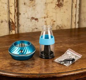 Sky Blue USB Plug Shisha Hookah Modern <b>Plastic</b> <b>Mirror</b> Finish Free Type Bowl Hose Gift - Product Image 3