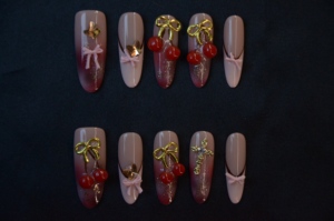 <span class=keywords><strong>Faux</strong></span> <span class=keywords><strong>ongles</strong></span> complets ENNA Factory Direct Luxury 3D Almond Cherry en ABS, <span class=keywords><strong>colle</strong></span> pour nail art, usage en salon, vente en gros pour les doigts - Product Image 5