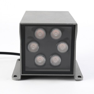 Lámpara de pared cuadrada LED 3000K 110-240V, iluminación exterior impermeable para parques, plazas, puentes, caminos y escalones - Product Image 1