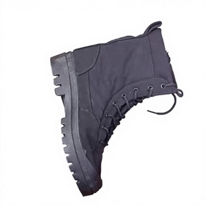 DFC30 Outdoor camping <b>hiking</b> training black canvas <b>boots</b> work canvas shoes tactical <b>boots</b> Full cotton+ Rubber sulphurized sole - Product Image 5