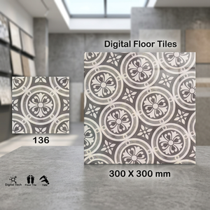Vistaar Marque Salle de bain Cuisine 300x300mm Céramique Mat 30x30cm Porcelaine 12x12 Carrelages de sol émaillés numériques Usine de qualité d'exportation - Product Image 3