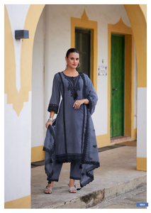 Haute qualité Artriddhs Helia Collection d'été coton formel motif Kurta ensemble indien pakistanais vêtements en gros pour le marché - Product Image 2
