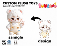 Peluche personnalisée, adorable poupée en coton doux, personnage de dessin animé, jouet pour collection de fans, cadeau, peluche personnalisée