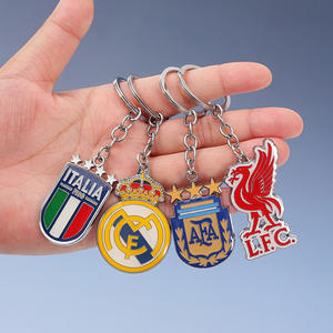 Porte-clés Métallique Coloré Tendance pour Fans du FC Barcelone – Pendentif en Alliage de Zinc, Cadeau Moderne et Simple - Product Image 4