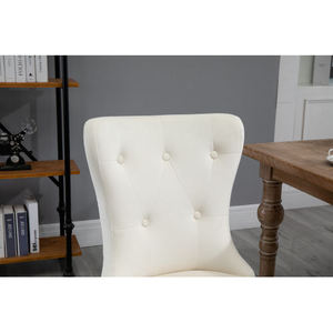 Chaises de salle à manger modernes en velours rembourrées, design luxueux, en promotion - Product Image 5