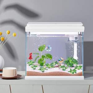Betta Fish Tank Decor 10-pack Kunststof, Keramiek & Zijde Aquariumplanten voor Bureau-<span class=keywords><strong>aquarium</strong></span> en Visbakdecoratie - Product Image 6
