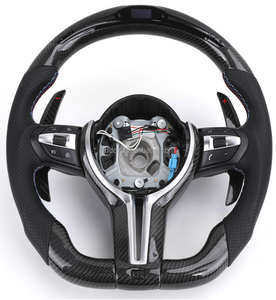 Volante de Fibra de Carbono Real para <span class=keywords><strong>BMW</strong></span> E90 E92 E93 320i 325i 330i 335i <span class=keywords><strong>330d</strong></span> 2006-2012, Volante Deportivo de Alta Calidad, Estilo Personalizado - Product Image 1