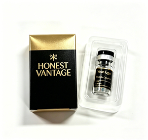 Caja y Etiqueta Personalizables para Cosméticos Ecológicos, Impresión de Etiquetas en Papel Holográfico Brillante, Caja de Papel para Viales de 2ml, 3ml, 5ml - Product Image 2