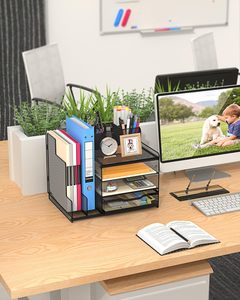 Organizador de escritorio de metal con cajones deslizantes, suministros de oficina, accesorios, archivo de almacenamiento y Portalápices para uso de joyería - Product Image 6