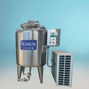 Fabricante de tanque de almacenamiento de leche refrigerada para línea de producción Cuba de refrigeración con bomba para procesamiento de jugo - Product Image 1