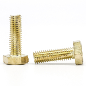Gold-plated 304 Stainless Steel Hexagon Head <b>Bolts</b> M3 <b>M4</b> M5 M6 M12 M20 Metric Cap Screw Decorative DIN933 Class 6.8 - Product Image 5