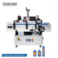 GOSUNM étiqueteuse et Machine de codage de Date, Machine automatique d'étiquetage de bouteilles rondes pour bocaux et bouteilles en PET