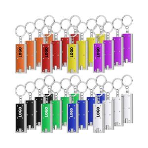 Custom Logo Keychain LED Flashlight Mini Bright Key Ring Portable Pocket Torch for EDC,Night Reading, Camping, Power Outage