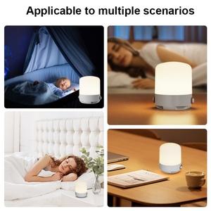 Altavoz BT Portátil 2025, Máquina de Ruido Blanco para Dormir Bebés, Luz Nocturna LED, Batería Recargable de 1500mAh, ABS Moderno - Product Image 6