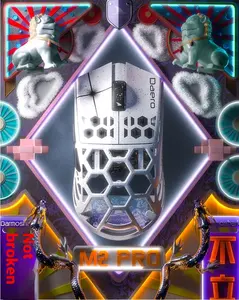 DarmoShark M2PRO personalizado 8K ratón inalámbrico para juegos <span class=keywords><strong>esqueleto</strong></span> 40g ligero ergonómico FPS 8K PAW3950 portátil 600IPS regalo PC - Product Image 2