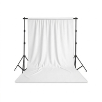 Kain Latar Belakang Foto Muslin Katun Warna Hitam Putih Hijau Biru Merah Ukuran 2mx3m 3x3 untuk Studio Fotografi