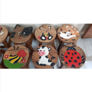 <b>Wooden</b> Stool - Product Image 3