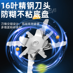 Licuadora de Alta Velocidad de 1.5L, Funcionamiento Silencioso, Máquina Automática para Leche de Soya, Exprimidor, Procesador de Alimentos para Bebés, Batidora Eléctrica Doméstica - Product Image 3