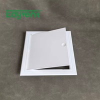 Trappe d'inspection carrée en plastique blanc, panneau d'accès en PVC pour l'inspection des conduits d'air dans les plafonds en plâtre