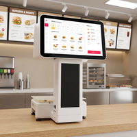 Caja Registradora Táctil POS de Escritorio de 11.6/15/15.6 Pulgadas con Impresora y Báscula para Comercio Minorista, Restaurantes y Negocios