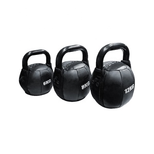 Vente en gros de Kettlebell composé de PU souple de <span class=keywords><strong>10kg</strong></span> avec poignée spéciale en plastique ou en acier - Product Image 2