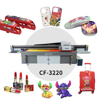 Papel pintado de película de PVC 3D, mármol, cerámica, madera, vidrio, 3220, impresora UV, máquina de impresión de cama plana