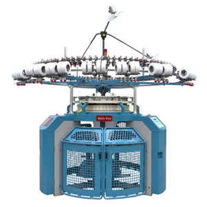 रिच-टेक्स सिंगल जर्सी स्वचालित बुनाई मशीन टेरी सर्कुलर बुनाई मशीन इलेक्ट्रिक बुनाई मशीनें