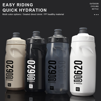 Bouteille d'eau de cyclisme RIDERACE 620ML sans BPA pour course à pied, escalade et sports de plein air – Gourde rouge portable à pression